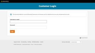 
                            2. Ancestry Login - Ancestry.com