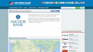 
                            6. Anchor Bank Locations in Washington - Bank Branch Locator