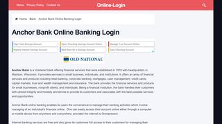 
                            1. Anchor Bank Online Banking Login | Sign In Page