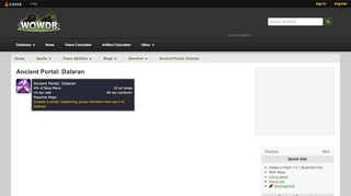 
                            9. Ancient Portal: Dalaran - Spells - WoWDB