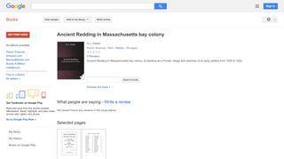 
                            8. Ancient Redding in Massachusetts bay colony