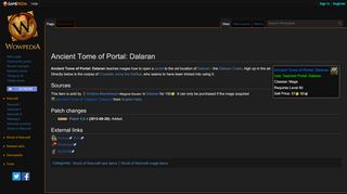 
                            6. Ancient Tome of Portal: Dalaran - Wowpedia - Your wiki guide to the ...