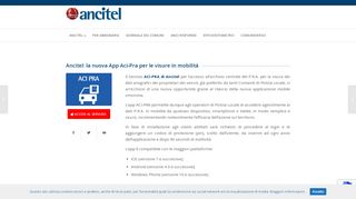 
                            4. Ancitel: la nuova App Aci-Pra per le visure in mobilit? ? La societ? di ...