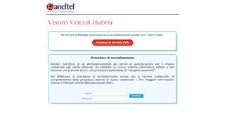 
                            8. ANCITEL - Visura Veicoli Rubati