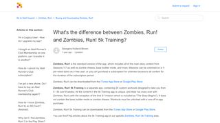 
                            4. and Zombies, Run! 5k Training? - Six to Start Support