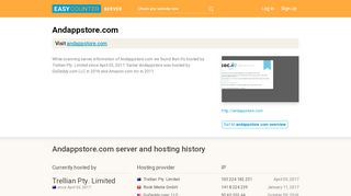 
                            7. Andappstore.com server and hosting history