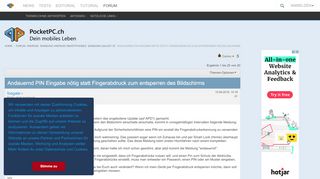 
                            5. Andauernd PIN Eingabe nötig statt Fingerabdruck …