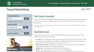 
                            6. Anderson Brothers Bank Personal Online Banking