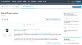 
                            8. Anderson Business Advisors - BiggerPockets