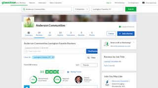 
                            3. Anderson Communities Reviews in Lexington-Fayette, KY | Glassdoor