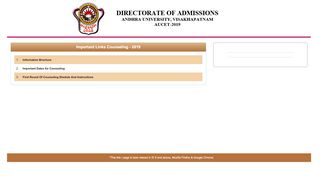 
                            1. Andhra University