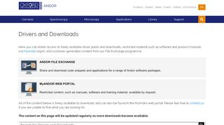 
                            3. Andor Drivers and Downloads | Andor