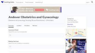 
                            7. Andover Obstetrics and Gynecology, Haverhill, MA