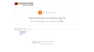 
                            3. Andover State Bank - Online Banking