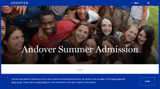 
                            3. Andover Summer Admission - Andover | An independent and inclusive ...