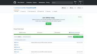 
                            2. andrewzimmer906/PocketPortalVR: Pocket Portal Asset - GitHub