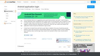 
                            7. Android application login - Stack Overflow