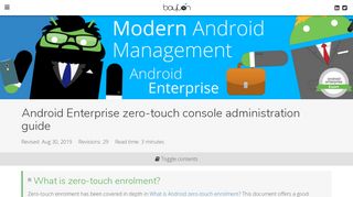 
                            9. Android Enterprise zero-touch console administration guide | Jason ...