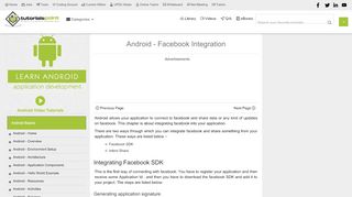 
                            8. Android Facebook Integration - TutorialsPoint