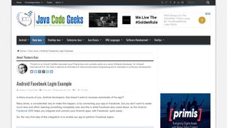 
                            9. Android Facebook Login Example | Examples Java Code Geeks - 2017
