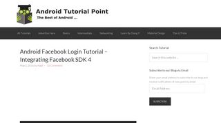 
                            6. Android Facebook Login Tutorial - Integrating Facebook SDK 4