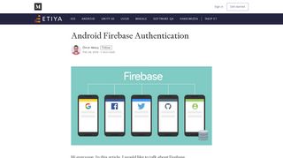 
                            1. Android Firebase Authentication - MobileTech - Medium