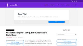 
                            1. Android Hosting PHP, MySQL RESTful services to DigitalOcean