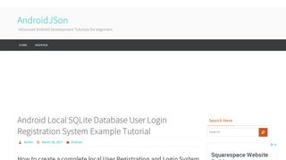 
                            10. Android Local SQLite Database User Login Registration ...