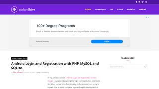 
                            8. Android Login and Registration with PHP, MySQL and SQLite ...