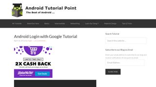 
                            6. Android Login with Google Tutorial