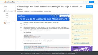 
                            5. Android Login with Token Session: like user logins and ...