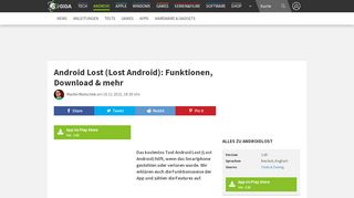 
                            2. Android Lost (Lost Android): Funktionen, Download & mehr