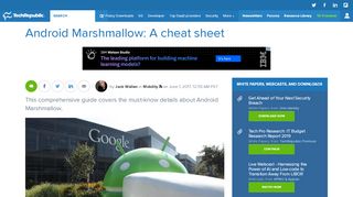 
                            2. Android Marshmallow: A cheat sheet - TechRepublic