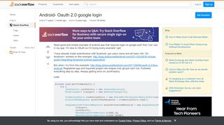 
                            3. Android- Oauth 2.0 google login - Stack Overflow