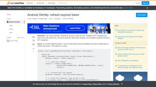 
                            4. Android OkHttp, refresh expired token - Stack Overflow