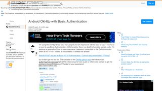 
                            1. Android OkHttp with Basic Authentication - Stack Overflow