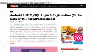 
                            8. Android PHP MySQL Login & Registration (Cache w ...