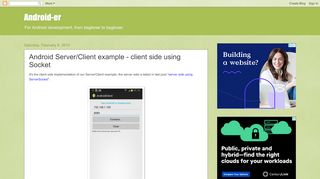 
                            5. Android Server/Client example - client side using …