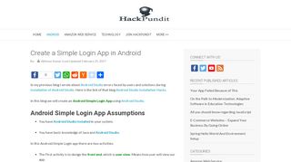 
                            9. Android Simple Login App | HackPundit