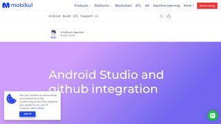 
                            8. Android Studio and github integration - Mobikul