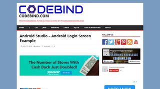 
                            5. Android Studio - Android Login Screen Example