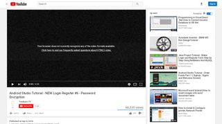 
                            3. Android Studio Tutorial - NEW Login Register #6 - Password ...