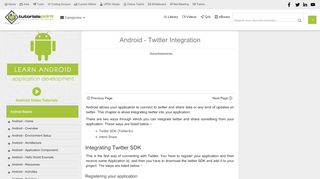 
                            1. Android - Twitter Integration