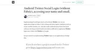 
                            8. Android Twitter Social Login (without Fabric), …