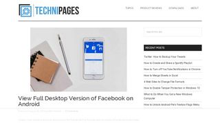 
                            5. Android: View Full Version Of Facebook - Technipages