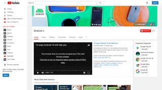 
                            4. Android - YouTube