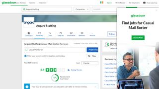 
                            11. Angard Staffing Casual Mail Sorter Reviews | Glassdoor.ie