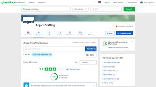 
                            3. Angard Staffing Reviews | Glassdoor.co.uk