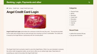 
                            11. Angel Credit Card Login - Banking, Login, …