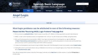 
                            7. Angel Login — Spanish Basic Language Program